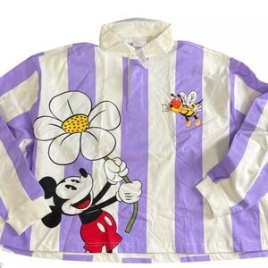 Disney World rugby shirt- flower and garden festival- Buzz the Bee- size 2XL